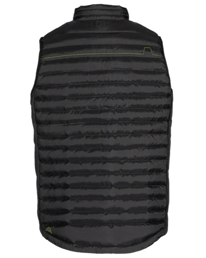 Black Coloured Apache Mens Picton Gilet With Recycled Polyester Baffles on white background 