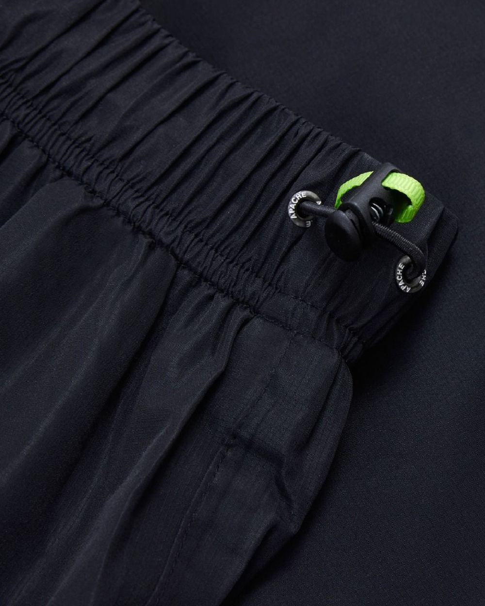 Black Coloured Apache Mens Quebec Waterproof Over Trousers on white background 