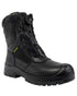 Black Coloured Apache Mens Richmond GRS Recycled Combat Boots on white background 