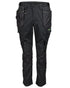Black Coloured Apache Mens Sudbury Stretch Slim Fit Trousers on white background 