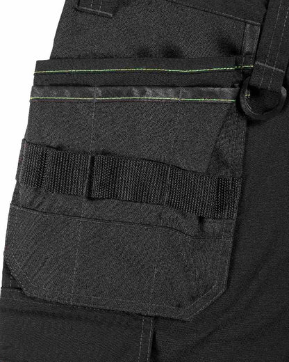 Black Coloured Apache Mens Sudbury Stretch Slim Fit Trousers on white background 