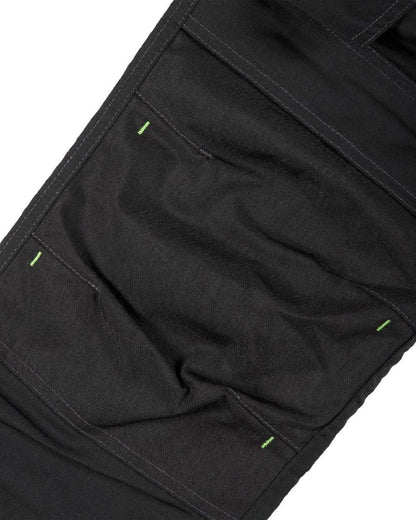 Black Coloured Apache Mens Sudbury Stretch Slim Fit Trousers on white background 