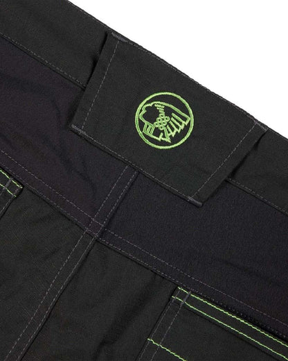 Black Coloured Apache Mens Sudbury Stretch Slim Fit Trousers on white background 