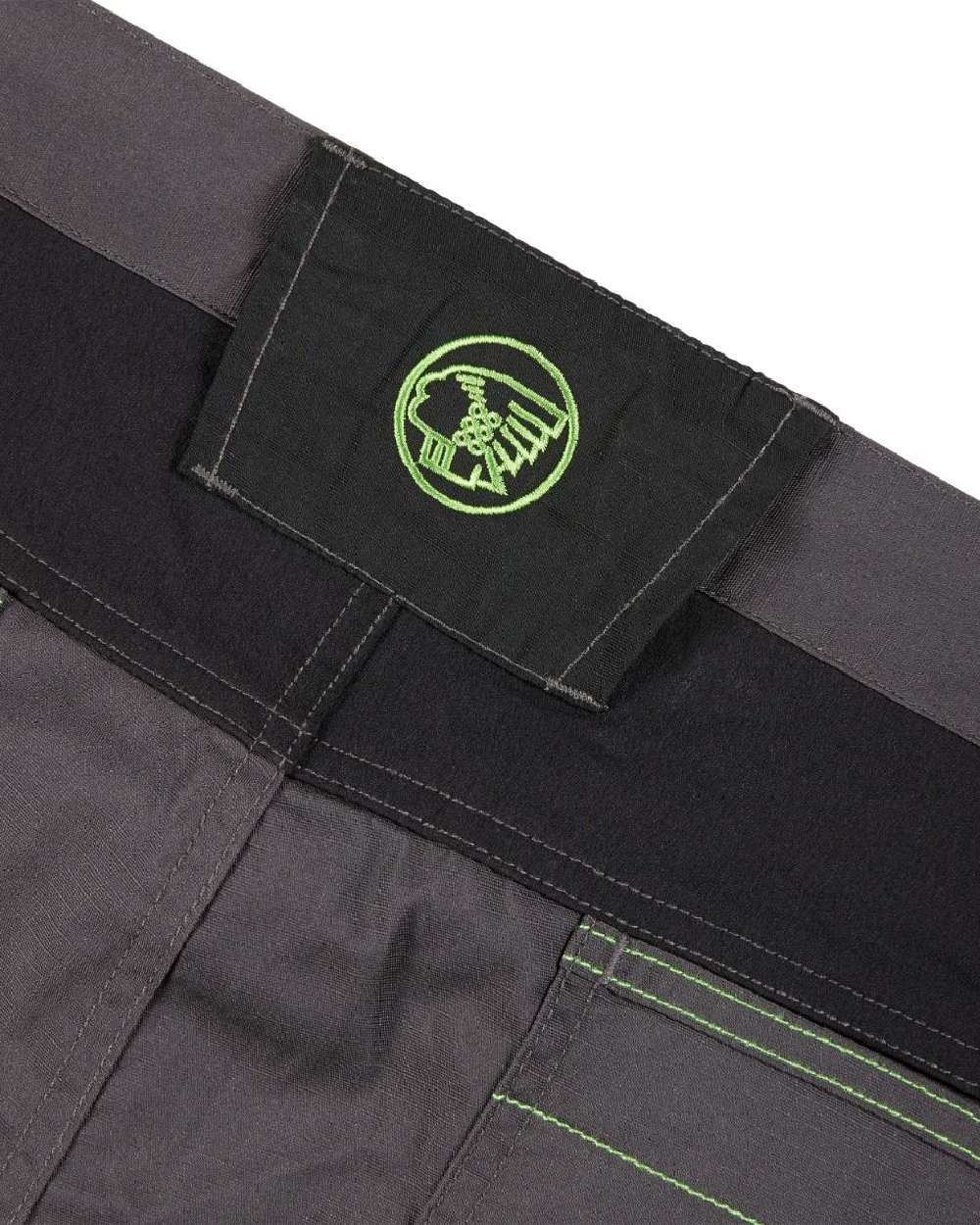 Grey Black Coloured Apache Mens Sudbury Stretch Slim Fit Trousers on white background 