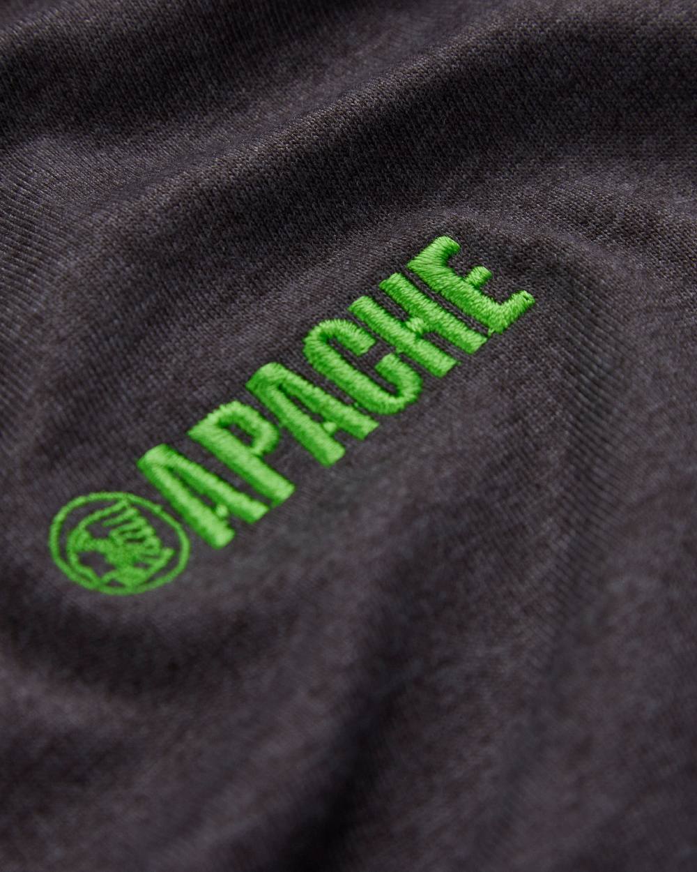 Charcoal Grey Coloured Apache Mens Vancouver Lightweight T-Shirt on white background 