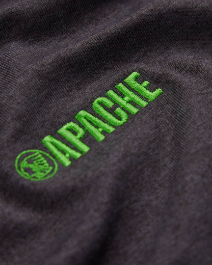 Charcoal Grey Coloured Apache Mens Vancouver Lightweight T-Shirt on white background 