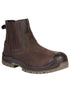 Brown Coloured Apache Mens Wabana Water Resistant Dealer Boots on white background 