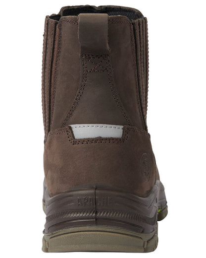 Brown Coloured Apache Mens Wabana Water Resistant Dealer Boots on white background 