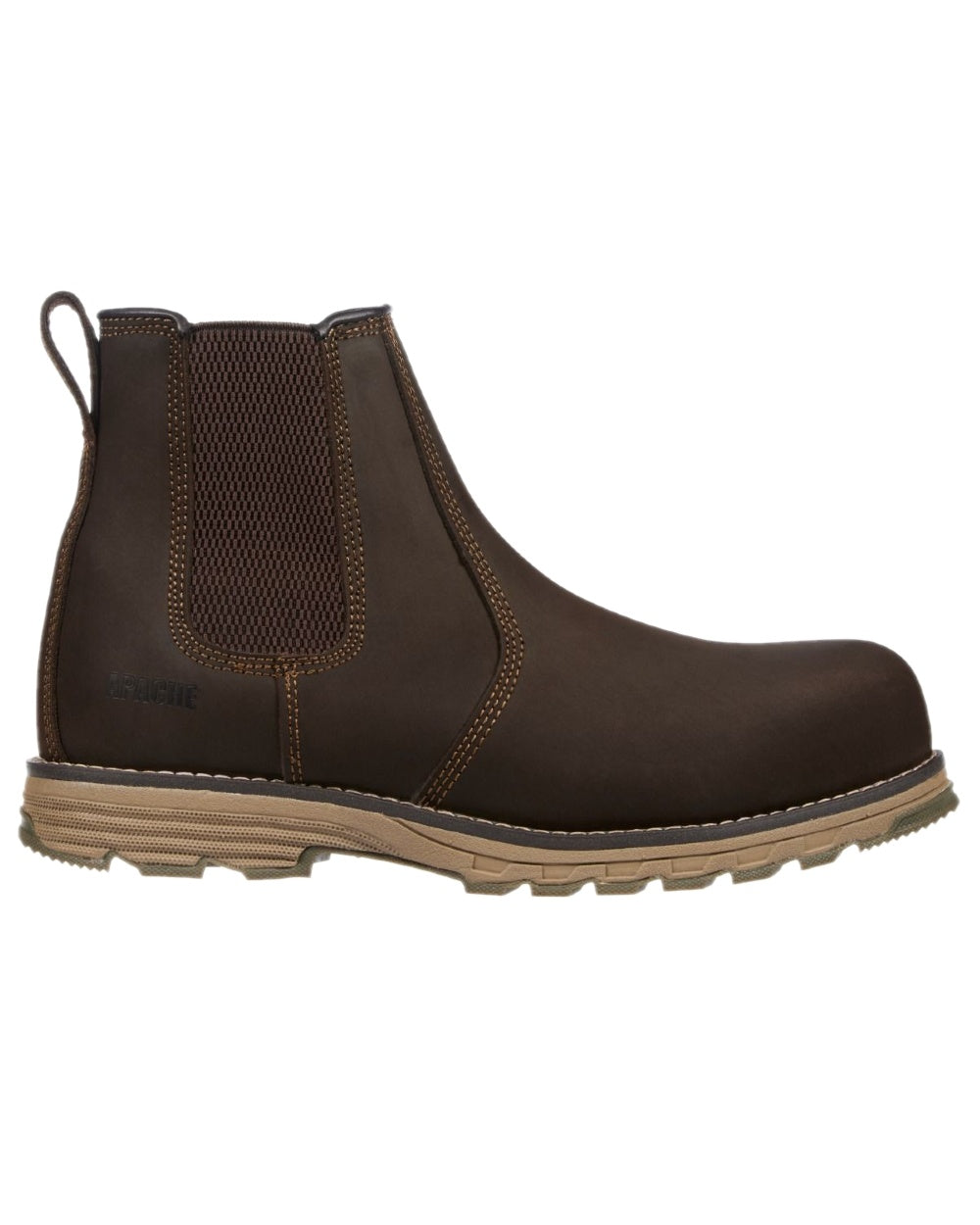 Brown Coloured Apache Mens Water Resistant Flyweight Dealer Boots on white background 
