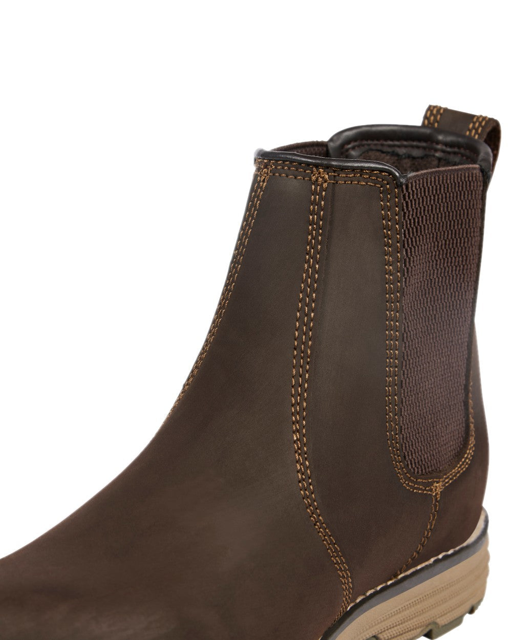Brown Coloured Apache Mens Water Resistant Flyweight Dealer Boots on white background 