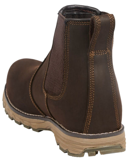 Brown Coloured Apache Mens Water Resistant Flyweight Dealer Boots on white background 