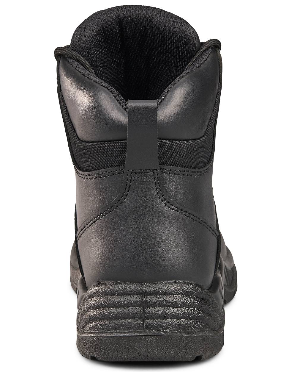 Black Coloured Apache Mens Waterproof Safety Hiker Boots on white background 