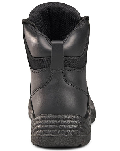 Black Coloured Apache Mens Waterproof Safety Hiker Boots on white background 