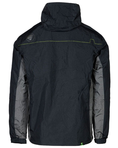 Black Charcoal Coloured Apache Mens Welland Waterproof Jacket on white background 