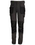 Grey Black Coloured Apache Mens Yellowknife Elasticated Hem 4 Way Stretch Trousers on white background 