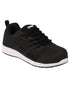 Black Coloured Apache Vault Lightweight Sports Trainer Shoes on white background 