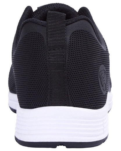 Black Coloured Apache Vault Lightweight Sports Trainer Shoes on white background 