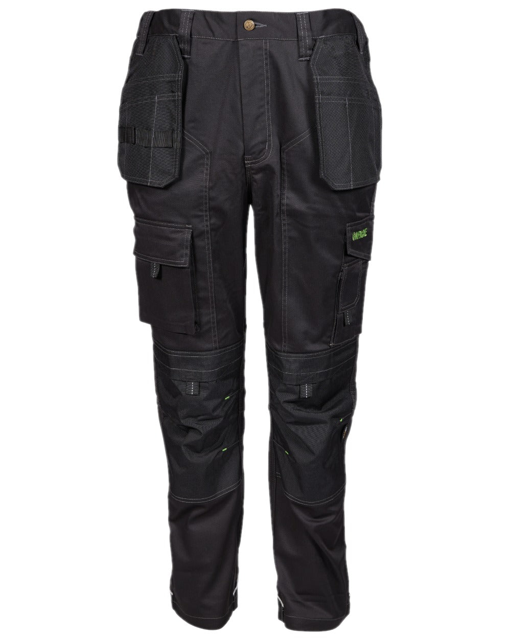 Black Coloured Apache Mens APKHT Two Holster Trousers on white background 