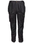Black Coloured Apache Mens APKHT Two Holster Trousers on white background 