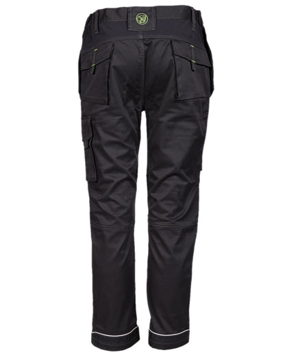 Black Coloured Apache Mens APKHT Two Holster Trousers on white background 