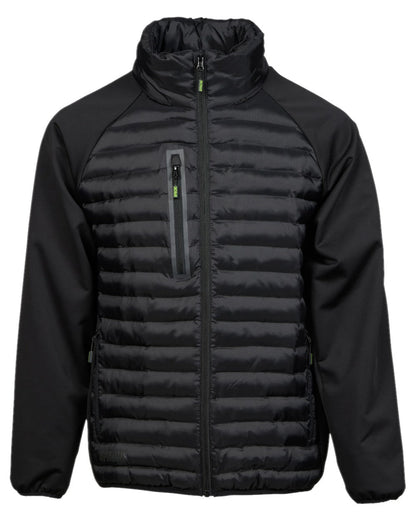 Black Coloured Apache Mens Ashcroft Hybrid Jacket on white background 