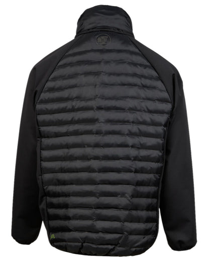 Black Coloured Apache Mens Ashcroft Hybrid Jacket on white background 
