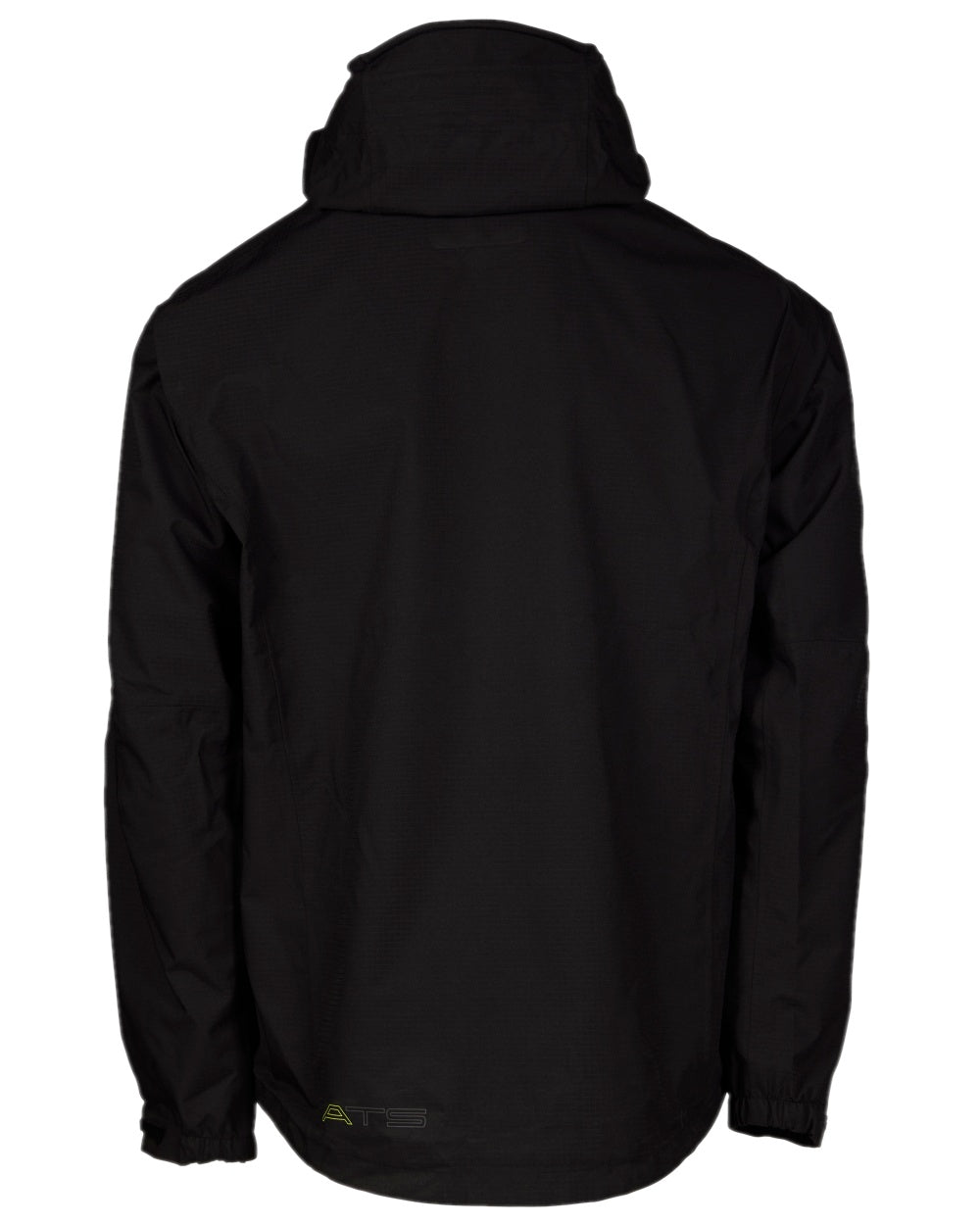 Black Coloured Apache Mens White Rock Rain Jacket on white background 