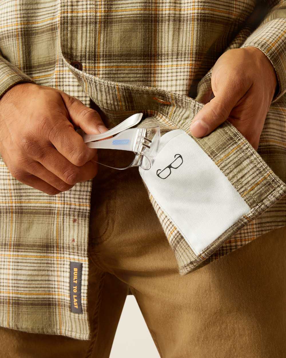 Deep Lichen coloured Ariat Mens Rebar Flannel Durastretch Long Sleeves Work Shirt on white background