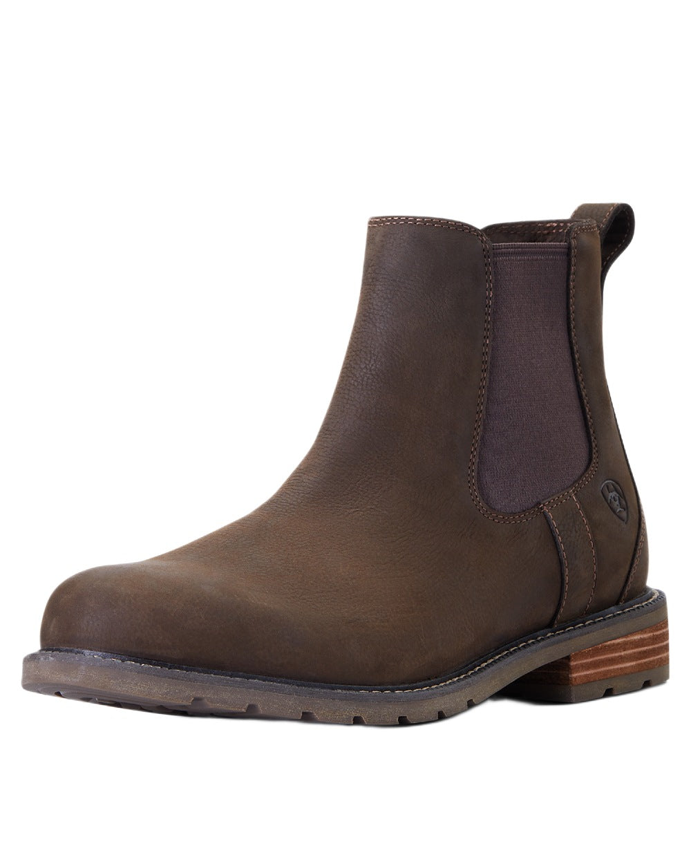 Java coloured Ariat Wexford Waterproof Boots on white background 