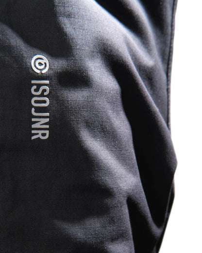 Black coloured Betacraft Childrens ISOJNR Bib Overtrousers on white background 