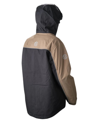 Black Mushroom coloured Betacraft Childrens ISOJNR Jacket on white background 