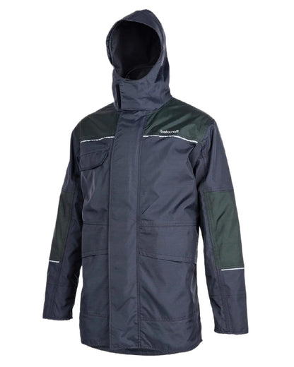 Black Moss coloured Betacraft ISO940 Eco Elite Parka on white background 