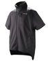 Jet Black coloured Betacraft Mens Gully Short Sleeve Jacket on white background 
