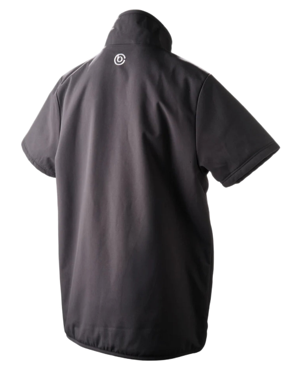 Jet Black coloured Betacraft Mens Gully Short Sleeve Jacket on white background 