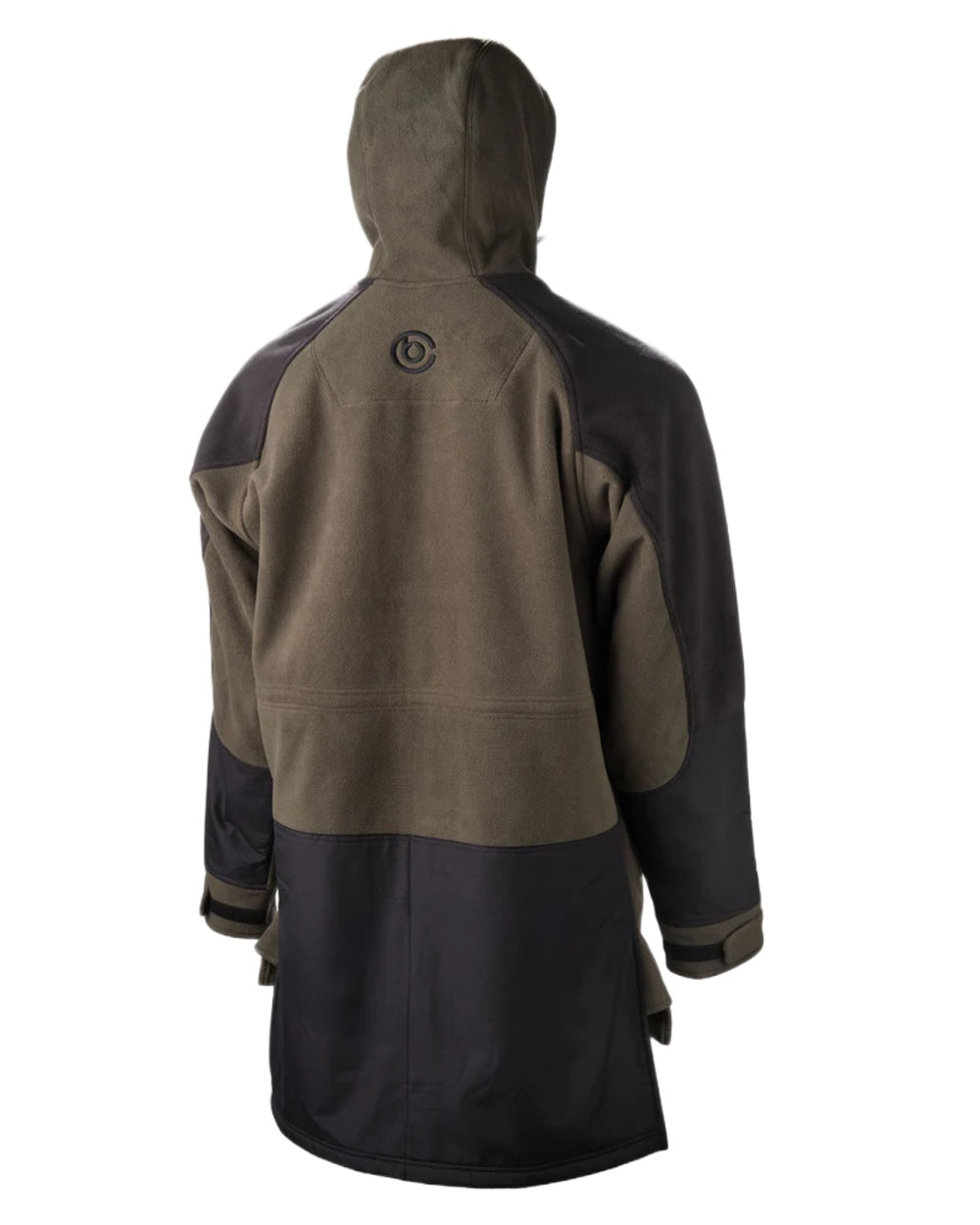 Dark Khaki coloured Betacraft Mens Zephyr Fleece Jacket on white background 