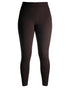 Jet Black coloured Betacraft Womens Baltic Fleece Tights on white background 