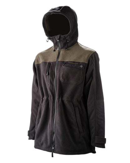 Black coloured Betacraft Womens Zephyr Fleece Jacket on white background 