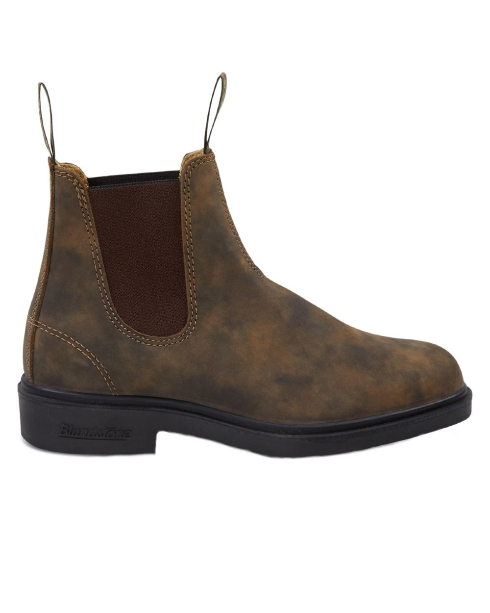 Rustic Brown coloured Blundstone 1306 Rustic Brown Chelsea Boots on white background 