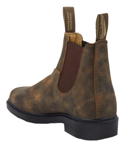 Rustic Brown coloured Blundstone 1306 Rustic Brown Chelsea Boots on white background 