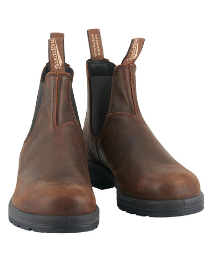 Antique brown coloured Blundstone 1609 Antique Brown Boots on white background 