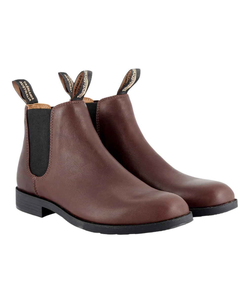 Chestnut Brown coloured Blundstone 1900 Chestnut Brown Dress Boots on white background 