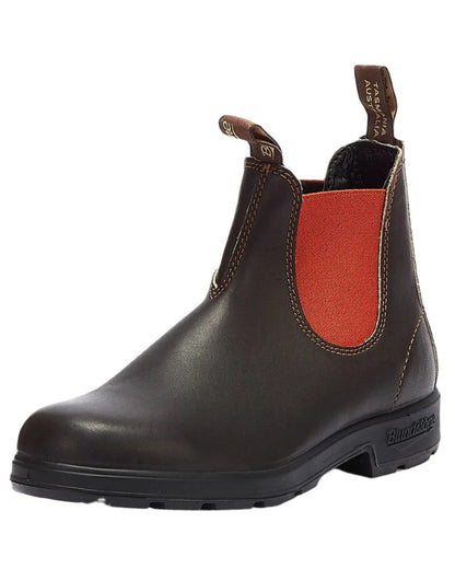 Brown Terracotta coloured Blundstone 1918 Brown Terracotta Chelsea Boots on white background 