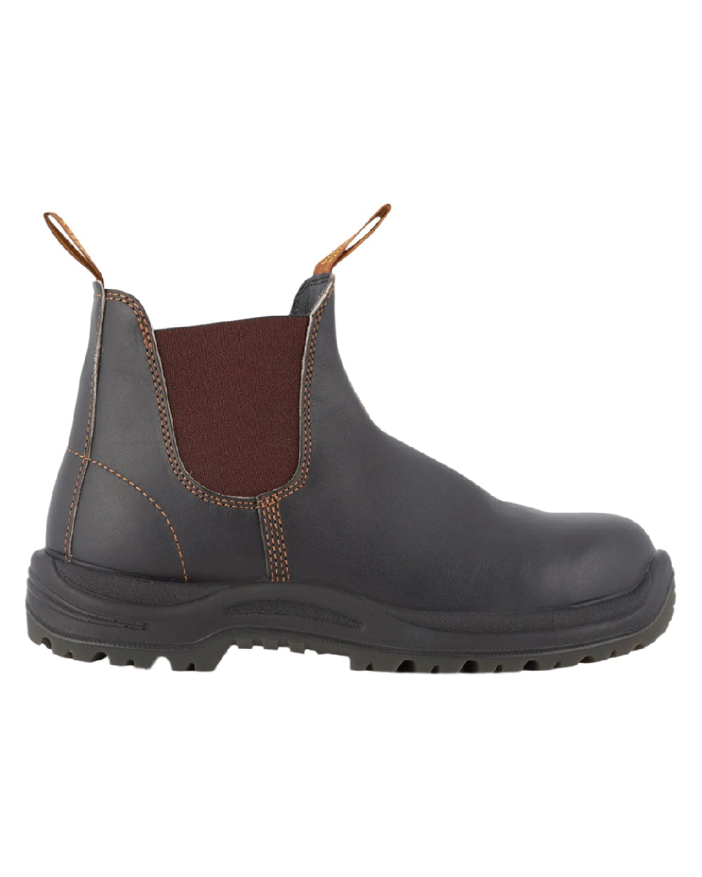 Brown coloured Blundstone 192 Safety Boots on white background 