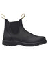 Black Coloured Blundstone 2058 Black Chelsea Boots on white background 