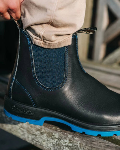 Blundstone 2343 Black Blue Chelsea Boots