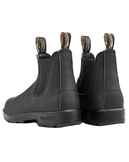 Black coloured Blundstone 510 Original Voltan Black Leather Boots on white background 