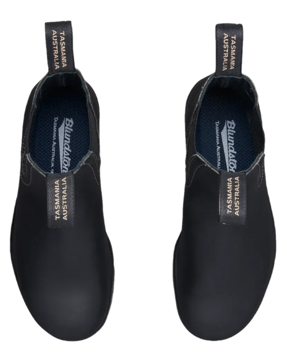 Black Coloured Blundstone Womens 1448 Black Chelsea Boots on white background 