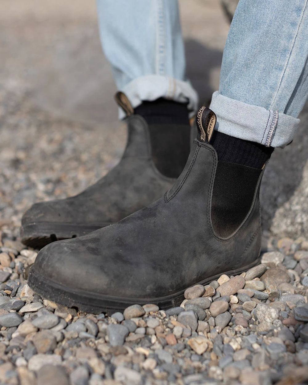 Blundstone 587 Rustic Black Leather Boots