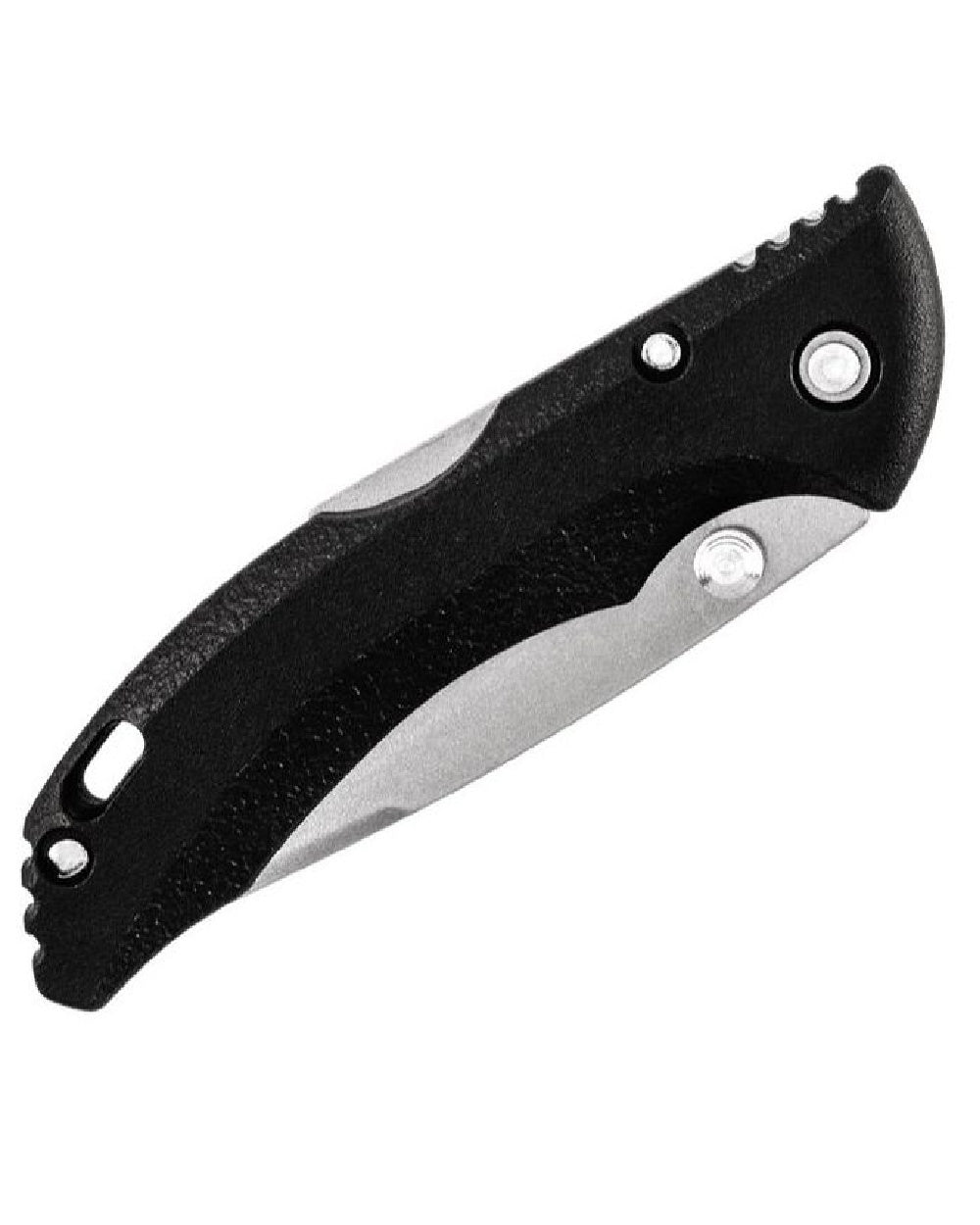 Black coloured Buck Bantam BHW Knife on white background 