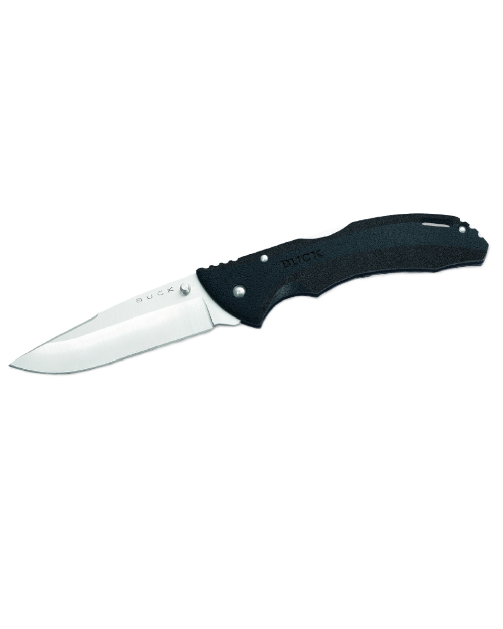 Black coloured Buck Bantam BHW Knife on white background